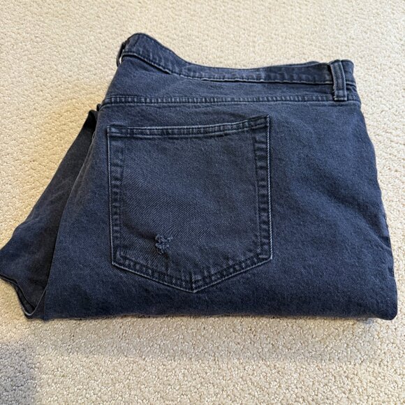 Abercrombie & Fitch 90s Straight Ultra High Rise Size 37L / 24L Long Black Plus - Picture 13 of 13